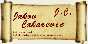 Jakov Čakarević vizit kartica